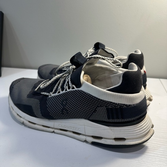 Cloudnova Men's Black and White Sneakers Size 11.5 - Picture 4 of 6